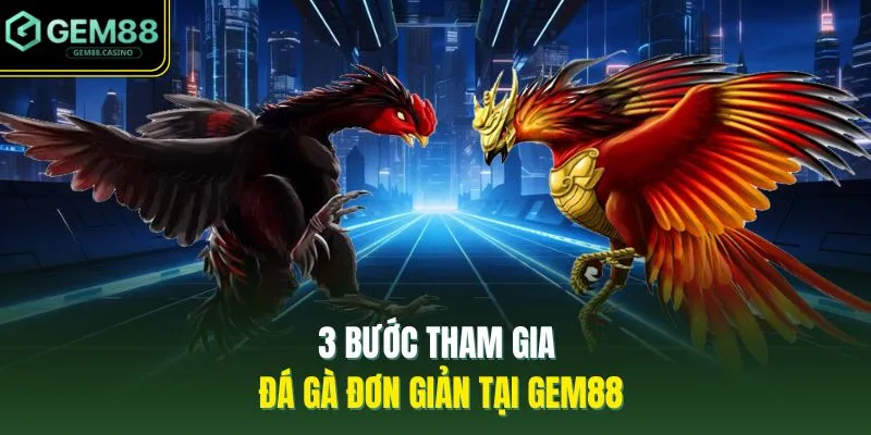 Đá Gà GEM88 3 3 bước tham gia đá gà đơn giản tại GEM88